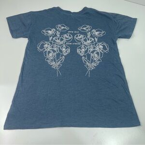 Tucker and Tate Blue Floral T-Shirt Girls Sz Large 10/12